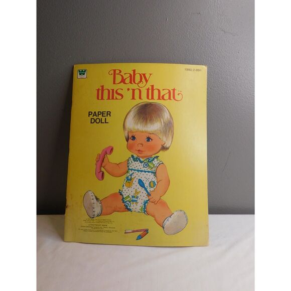 "Baby This 'n That" Paper Doll Book Vintage  1980 Uncut - Picture 2 of 7